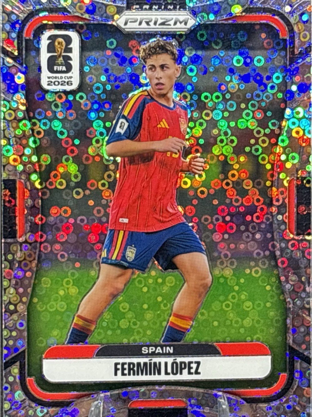 Panini Prizm Spain Fermin López Holo Shimmer Prizm Soccer Trading Card